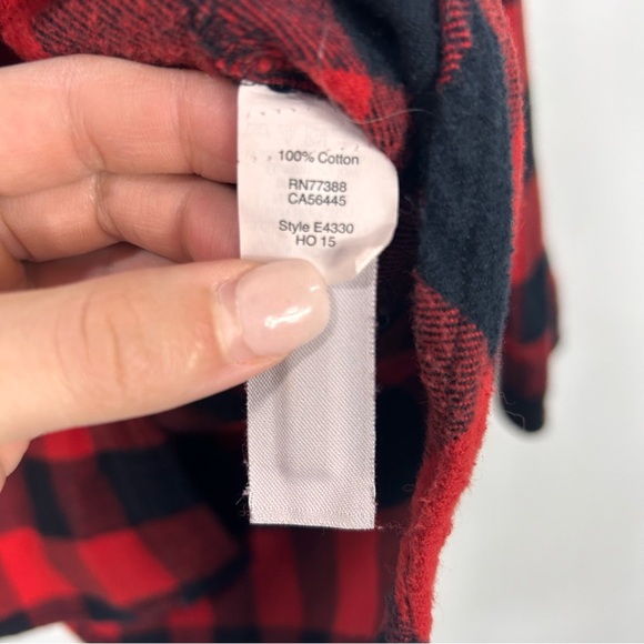 MADEWELL black and red lumberjack flannel M15 - Picture 6 of 9
